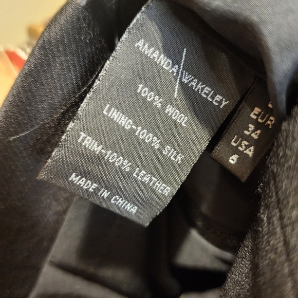 Amanda Wakeley Black Fitted Bodycon Sleevesless Dress size 6 - Picture 10 of 12